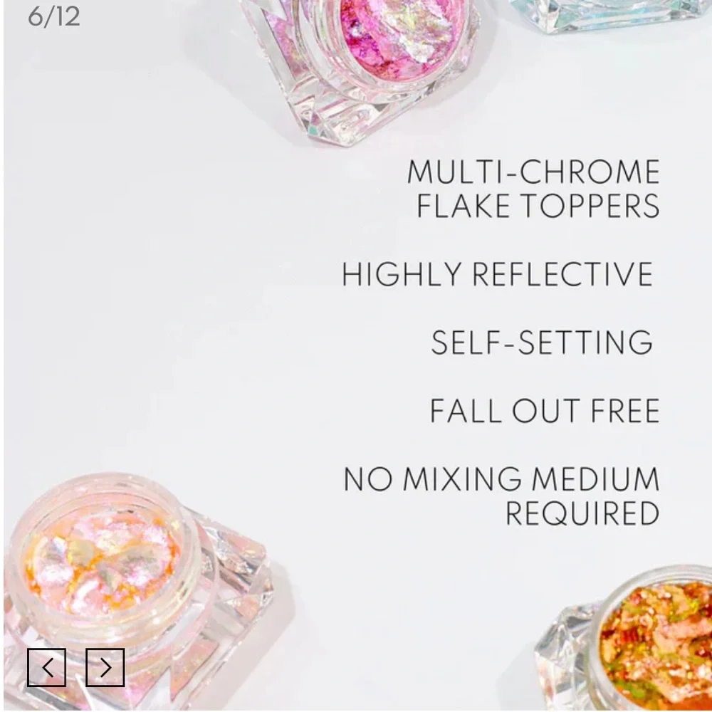 Danessa Myricks Infinite Chrome Flakes Starburst Fluorescent pink w/champagne